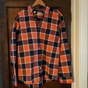 Mens Large Express Plaid Button Down - SLIM FIT